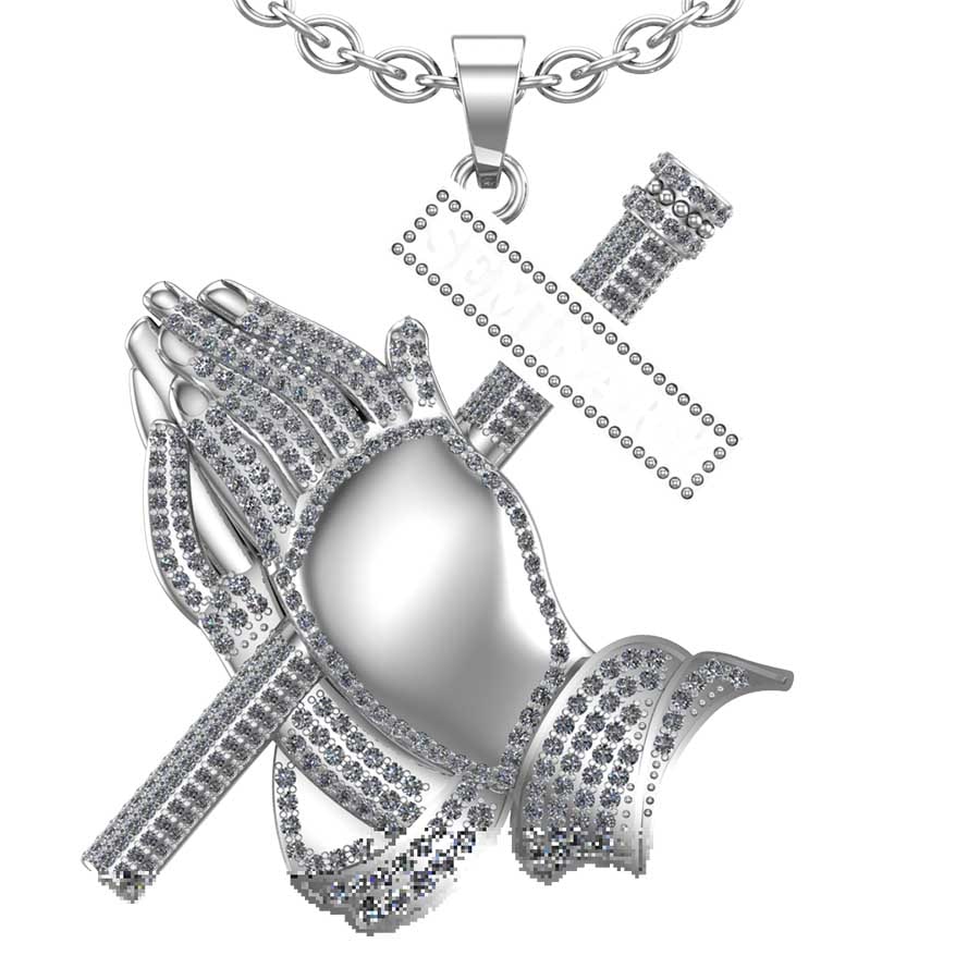 2.02 Ctw SI2/I1 Diamond 14K White Gold Pendant Necklace (1 of 1)