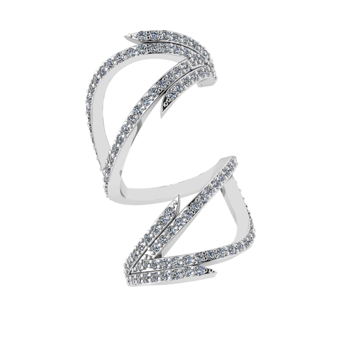 2.52 Ctw SI2/I1 Diamond Style 14K White Gold Promises Ring: Total Diamond Weight : 2.52 Ctw (Round Cut) Center Diamond Color :- J-K Center Clarity : SI2/I1 Stone Setting : Prong Metal Weight : Approx 11.80 Gram 14K White Gold Promises Ring Current Ring Size-6 