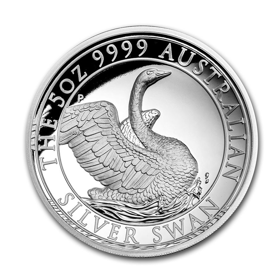 2020 Australia ? 5 oz Silver Swan High Relief Proof (with box & COA): 2020 Australia ? 5 oz Silver Swan High Relief Proof (with box & COA) #PAPPS98452v15