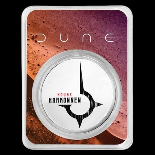 Collectable Silver DUNE(R) House Harkonnen 1 oz Silver (Colorized w/TEP): DUNE(R) House Harkonnen 1 oz Silver (Colorized w/TEP) #PAPPS96518v15