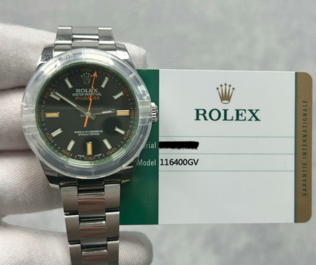 Discontinued Rolex Milgauss Ref 116400GV Comes With Box & Papers: Discontinued Rolex Milgauss Ref 116400GV Comes With Box & Papers #PAPPS23495v15