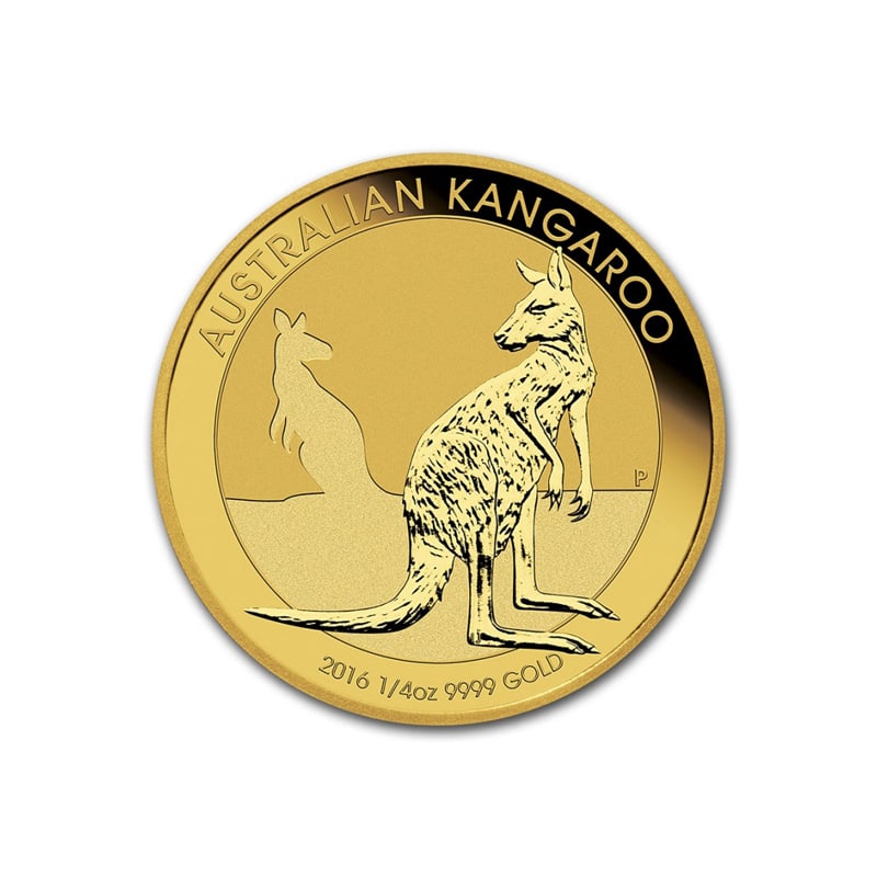 2016 Australia Gold Kangaroo 1/4 oz (1 of 1)