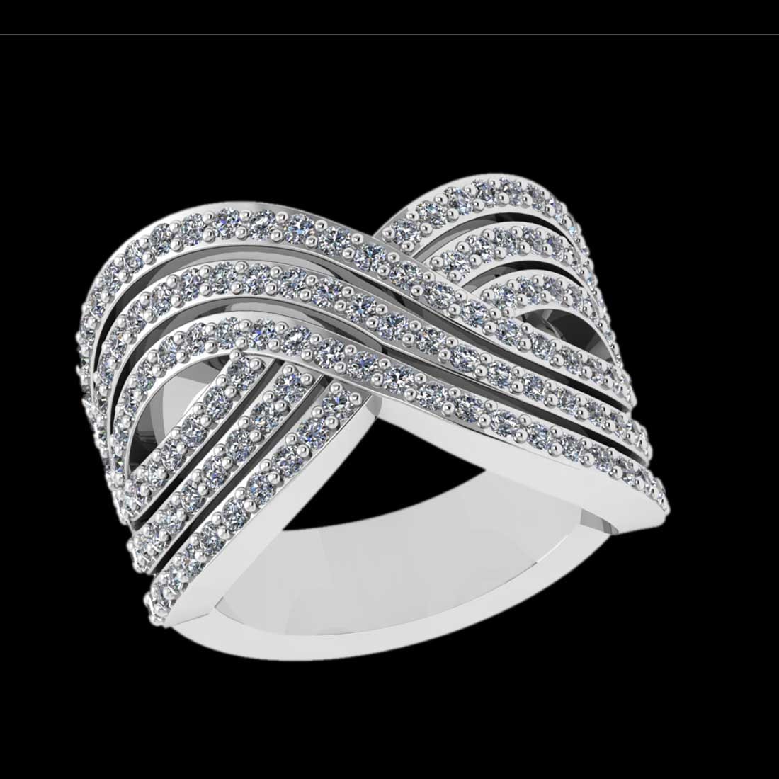 0.90 Ctw SI2/I1 Diamond 10K White Gold Eternity Band Ring: Total Diamond Weight : 0.90 Ctw (Round cut) Center Diamond Color :- J-K Center Clarity : SI2/I1 Stone Setting : Prong Metal Weight : Approx 6.50 Gram 10K White Gold Eternity Band Ring Current Ring Siz