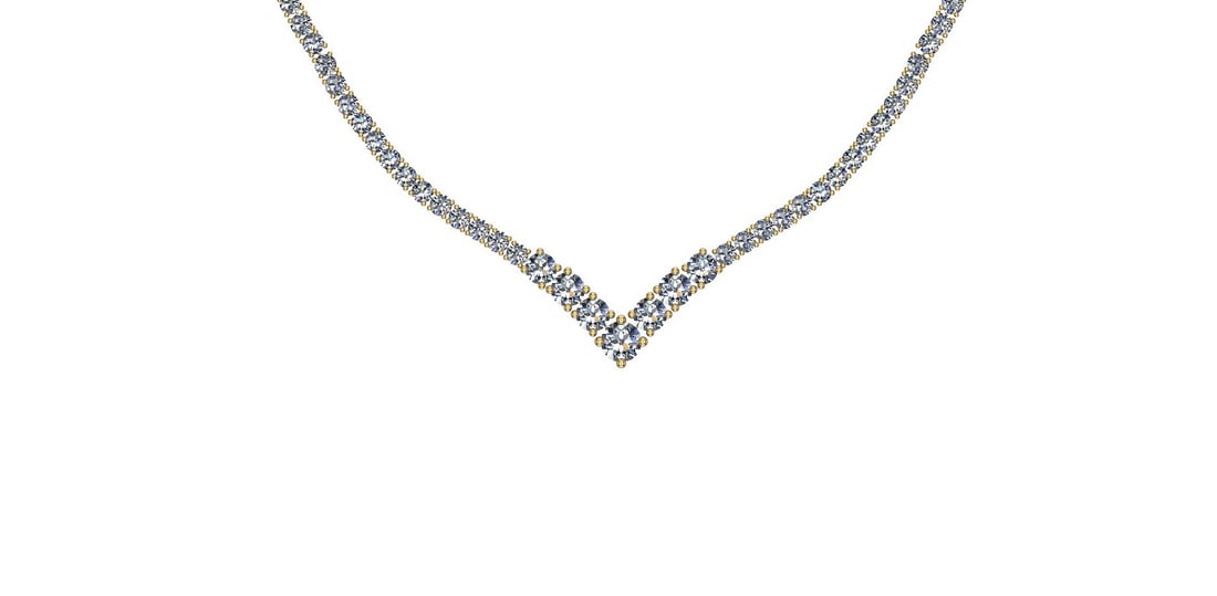 Certified 6.97 Ctw SI2/I1 Diamond 14K Yellow Gold Necklace: Center Diamonds Approx Weight: 6.97 Ctw (Round Cut) Center Diamond Color: J-K Center Clarity: SI2/I1 Stone Setting: Prong Metal Approx Weight: 20.00 Gram 14K Yellow Gold Necklace #PAPPS47868v7