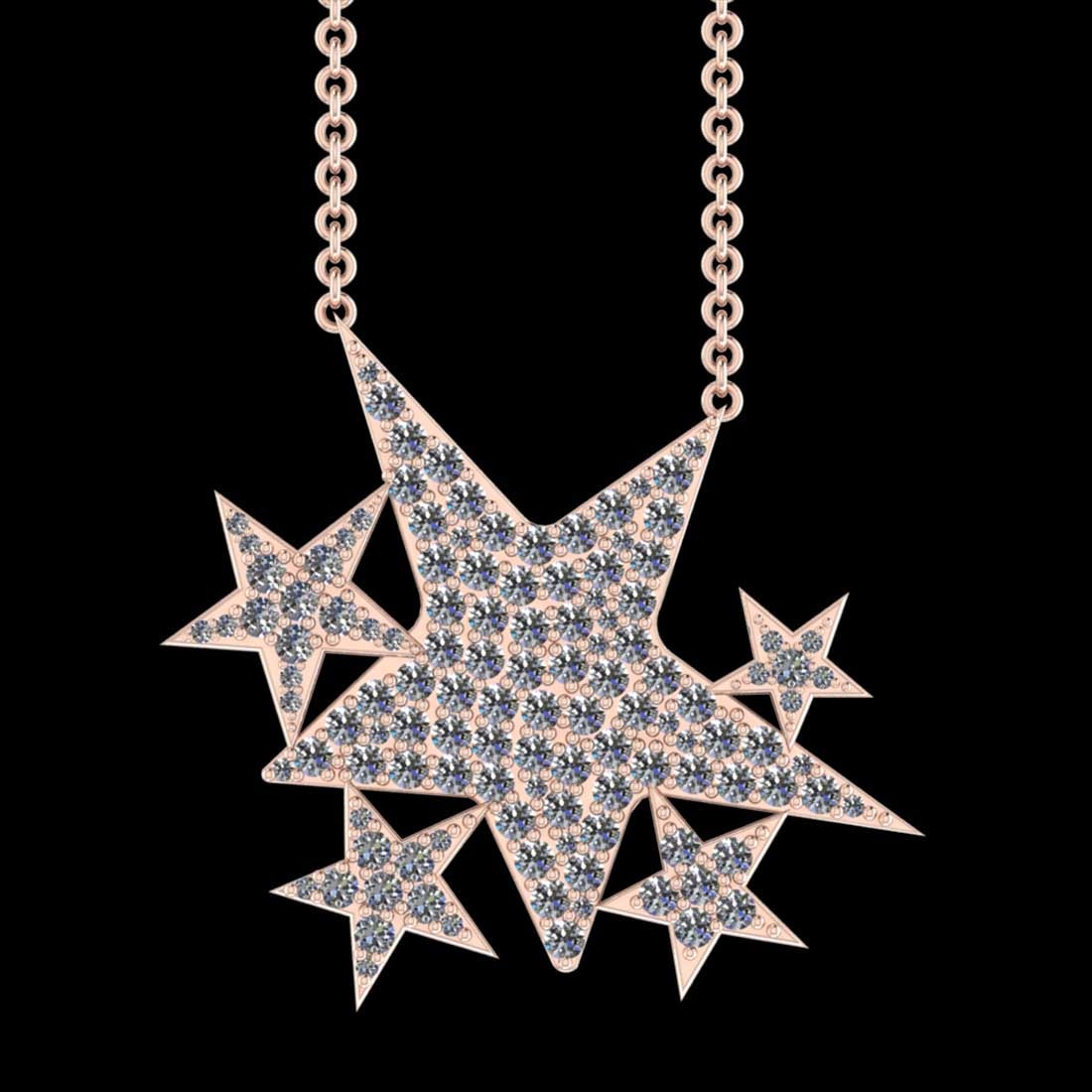 9.17 Ctw SI2/I1 Diamond 10K Rose Gold Pendant Necklace: Total Diamond Weight : 9.17 Ctw (Round cut) Center Diamond Color :- J-K Center Clarity : SI2/I1 Stone Setting : Prong Metal Weight : Approx 10.80 Gram 10K Rose Gold Pendant Necklace #PAPPS29327v8