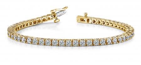 14K YELLOW GOLD 2 CTW G-H SI2/SI3 CLASSIC FOUR PRONG TENNIS BRACELET: 14K YELLOW GOLD 2 CTW G-H SI2/SI3 CLASSIC FOUR PRONG TENNIS BRACELET #PAPPS20043v5