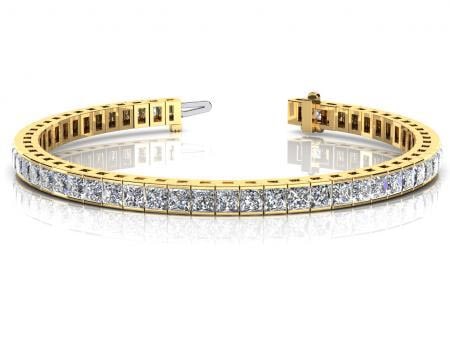 14K WHITE GOLD 4 CTW G-H VS2/SI1 CLASSIC DIAMOND BOX TENNIS BRACELET: 14K WHITE GOLD 4 CTW G-H VS2/SI1 CLASSIC DIAMOND BOX TENNIS BRACELET #PAPPS19886v5
