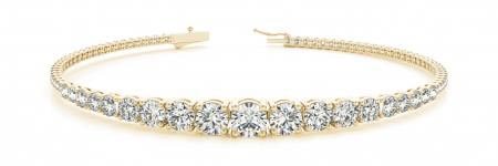 14K YELLOW GOLD 5 CTW G-H SI2/SI3 DIAMOND BRACELET (1 of 1)