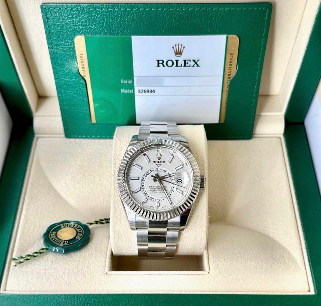 Brand New White Dial Rolex Skydweller Comes with Box & Papers: Brand New White Dial Rolex Skydweller Comes with Box & Papers #PAPPS18877v8