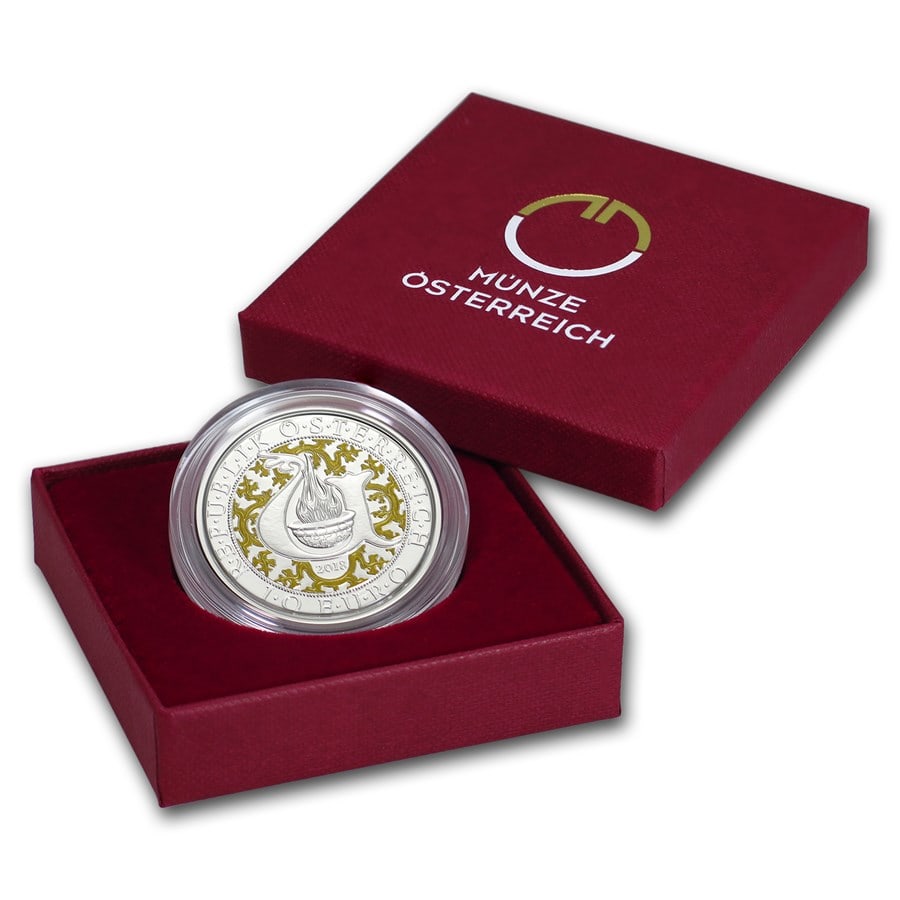 2018 Austria Proof Silver ?10 Guardian Angels (Uriel) (1 of 1)