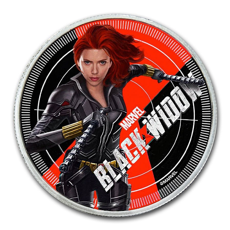 2020 Fiji ? Black Widow 1 oz Silver Proof (Marvel series): 2020 Fiji ? Black Widow 1 oz Silver Proof (Marvel series) #PAPPS98446v15