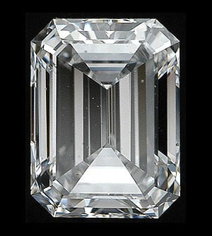 GIA CERTIFIED 0.4 CTW E/SI1 EMERALD DIAMOND: GIA CERTIFIED 0.4 CTW E/SI1 EMERALD DIAMOND #PAPPS78034v6