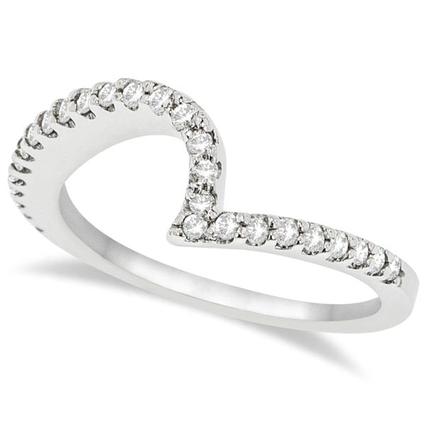 Contour Diamond Wedding Band Prong Set in Platinum 0.25ctw: CENTER STONE; Diamond CENTER STONE CLARITY; SI1 CENTER STONE COLOR; J-K CENTER STONE SETTING; Prong SIDE STONE CLARITY; SIDE STONE COLOR; SIDE STONE SETTING; ctw OF SIDE STONE: SIDE STONE QUALITY;
