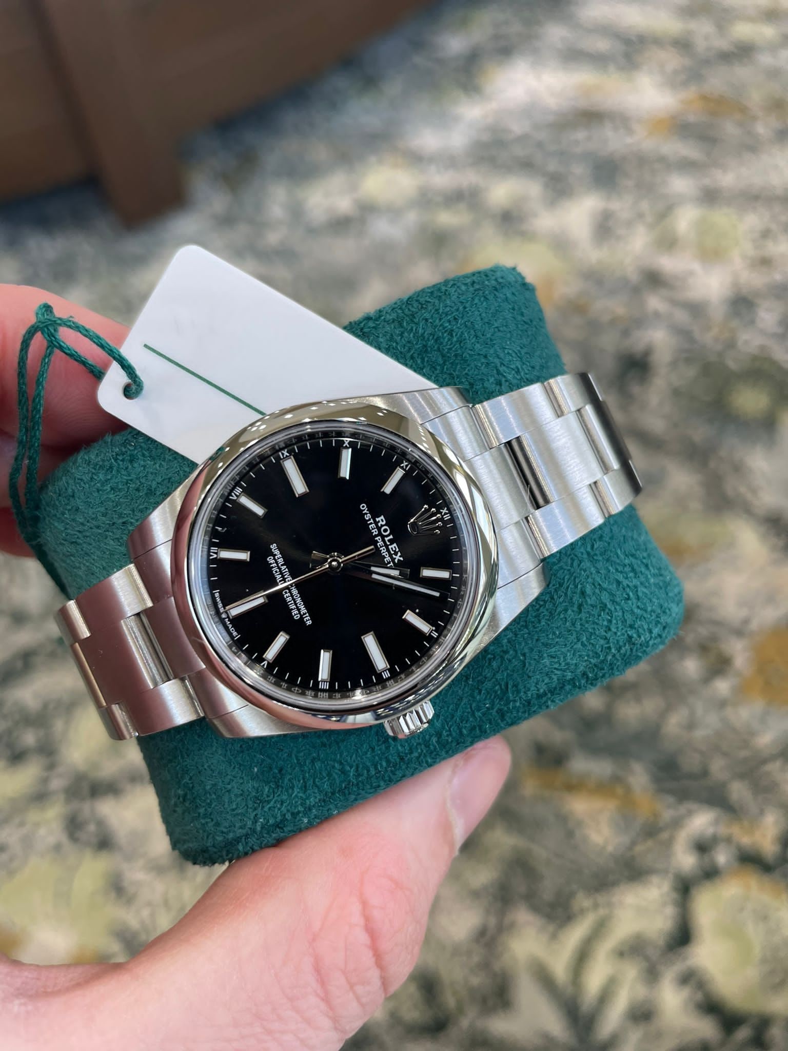 Rolex 34mm Ref 124200 Comes with Box and Papers: Rolex 34mm Ref 124200 Comes with Box and Papers #PAPPS12653v8