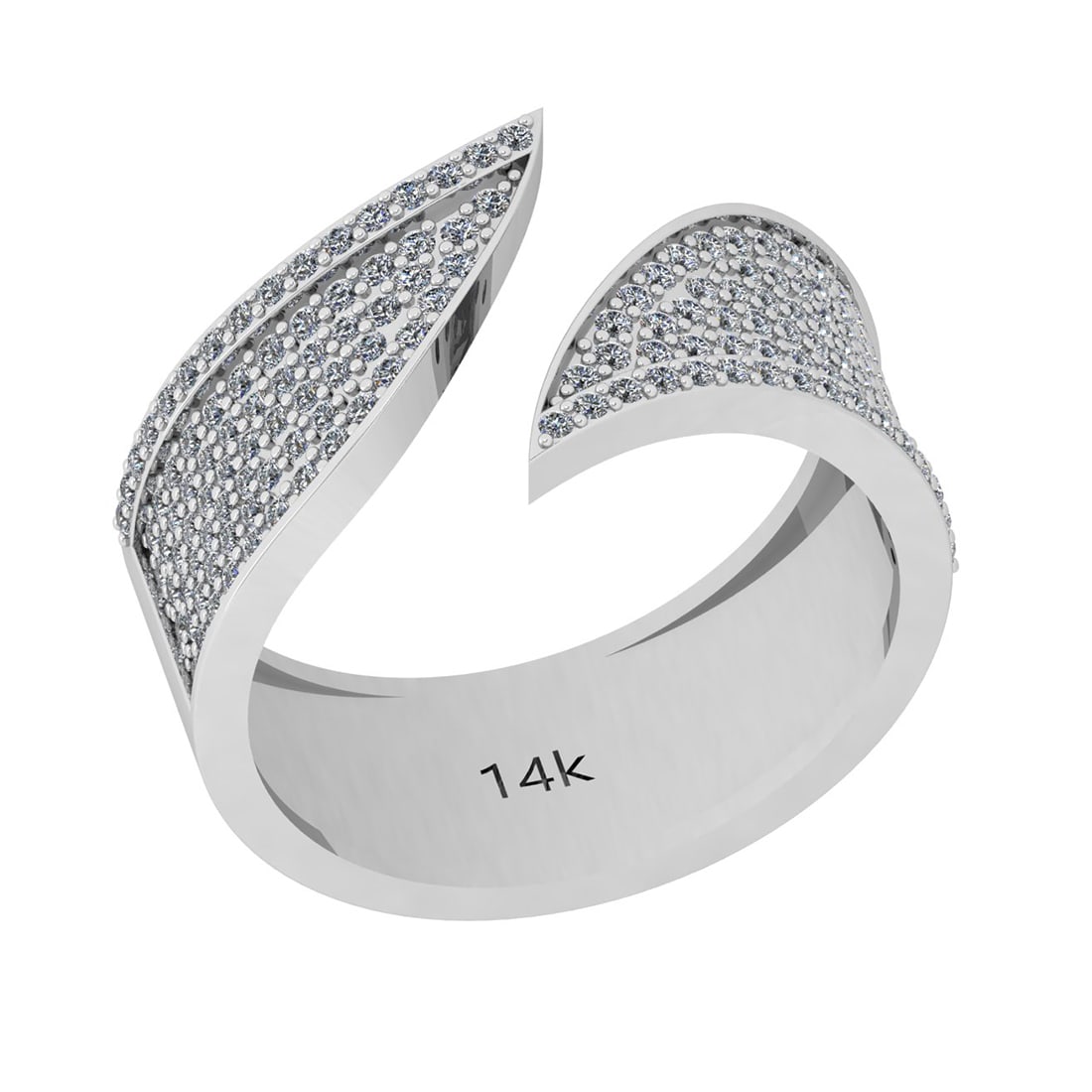 1.03 Ctw Si2/i1 Diamond 14K White Gold Men s Band Ring: Total Weight : 1.03 Ctw (Round Cut ) Diamond Stone Color : J-K Stone Clarity : Si2/i1 Diamond Stone Setting : Prong Metal Weight : Approx 8.50 Gram 14K White Gold Men s Band Ring Current Ring Size is 