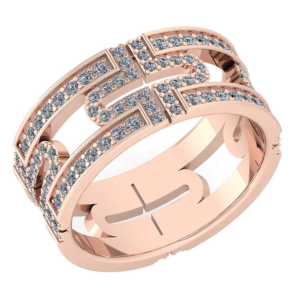 Certified 1.03 Ctw Diamond Ladies Fashion Engagement 14k Rose Gold MADE IN: Center Stone Weight ; 1.03 Ctw (168 Pcs Round) Center Stone Color: White G-H Diamond Stone Clarity : VS/SI1 Center Stone Setting ; Prong: Metal Weight: 4.30 Gram 14K Rose Gold MADE IN USA Ring MADE