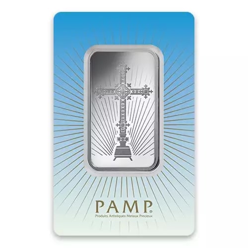 PAMP Suisse 1 oz Silver Bar ? Religious Cross design