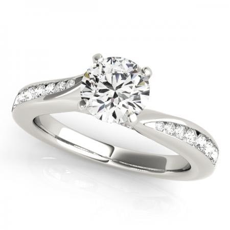 CERTIFIED 18KT WHITE GOLD 1.00 CTW J-K/VS-SI1 DIAMOND BRIDAL SET (1 of 1)