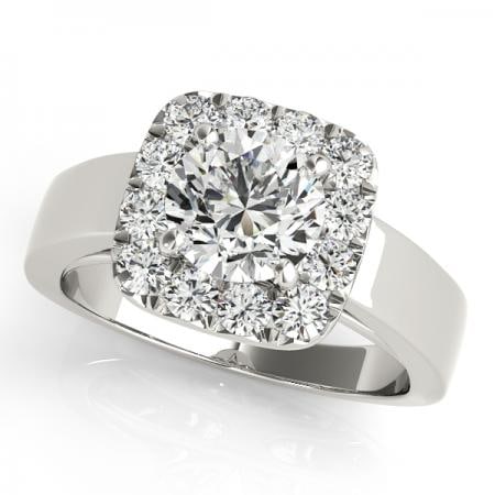 CERTIFIED PLATINUM 1.08 CTW J-K/VS-SI1 DIAMOND HALO ENGAGEMENT RING: CERTIFIED PLATINUM 1.08 CTW J-K/VS-SI1 DIAMOND HALO ENGAGEMENT RING (CENTER STONE DAIMOND .60 CTW J-K/VS-SI1) please request ring size upon payment #PAPPS86181v3