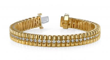 14KT YELLOW GOLD 2 CTW G-H VS2/SI1 CONTINUOUS STRAND DIAMOND BRACELET: 14KT YELLOW GOLD 2 CTW G-H VS2/SI1 CONTINUOUS STRAND DIAMOND BRACELET #PAPPS19978v5