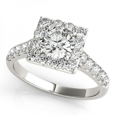 CERTIFIED 14KT WHITE GOLD 1.65 CTW J-K/VS-SI1 DIAMOND HALO ENGAGEMENT RING: CERTIFIED 14KT WHITE GOLD 1.65 CTW J-K/VS-SI1 DIAMOND HALO ENGAGEMENT RING (CENTER STONE DAIMOND .60 CTW J-K/VS-SI1) please request ring size upon payment #PAPPS86362v3