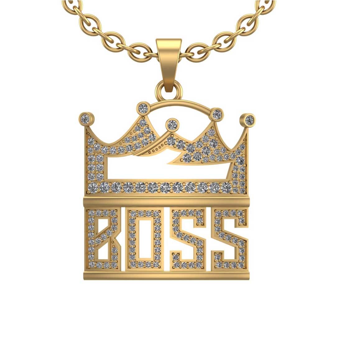 1.15 Ctw SI2/I1 Diamond Prong Set 10k Yellow Gold Boss Pendant Necklace: Total Diamond Weight : 1.15 Ctw (Round cut) Center Diamond Color :- J-K Center Clarity : SI2/I1 Stone Setting : Prong Metal Weight : Approx 5.80 Gram 10k Yellow Gold Boss Pendant Necklace