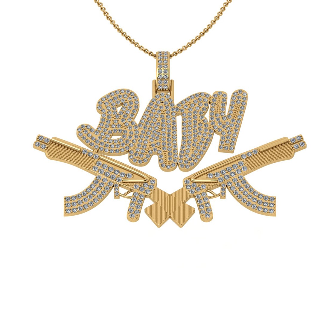 2.75 Ctw Si2/i1 Diamond 14K Yellow Gold Necklace: Total Weight : 2.75 Ctw (Round Cut ) Diamond Stone Color : J-K Stone Clarity : Si2/i1 Diamond Stone Setting : Prong Metal Weight : Approx 15.00 Gram 14K Yellow Gold Necklace #PAPPS75600v7