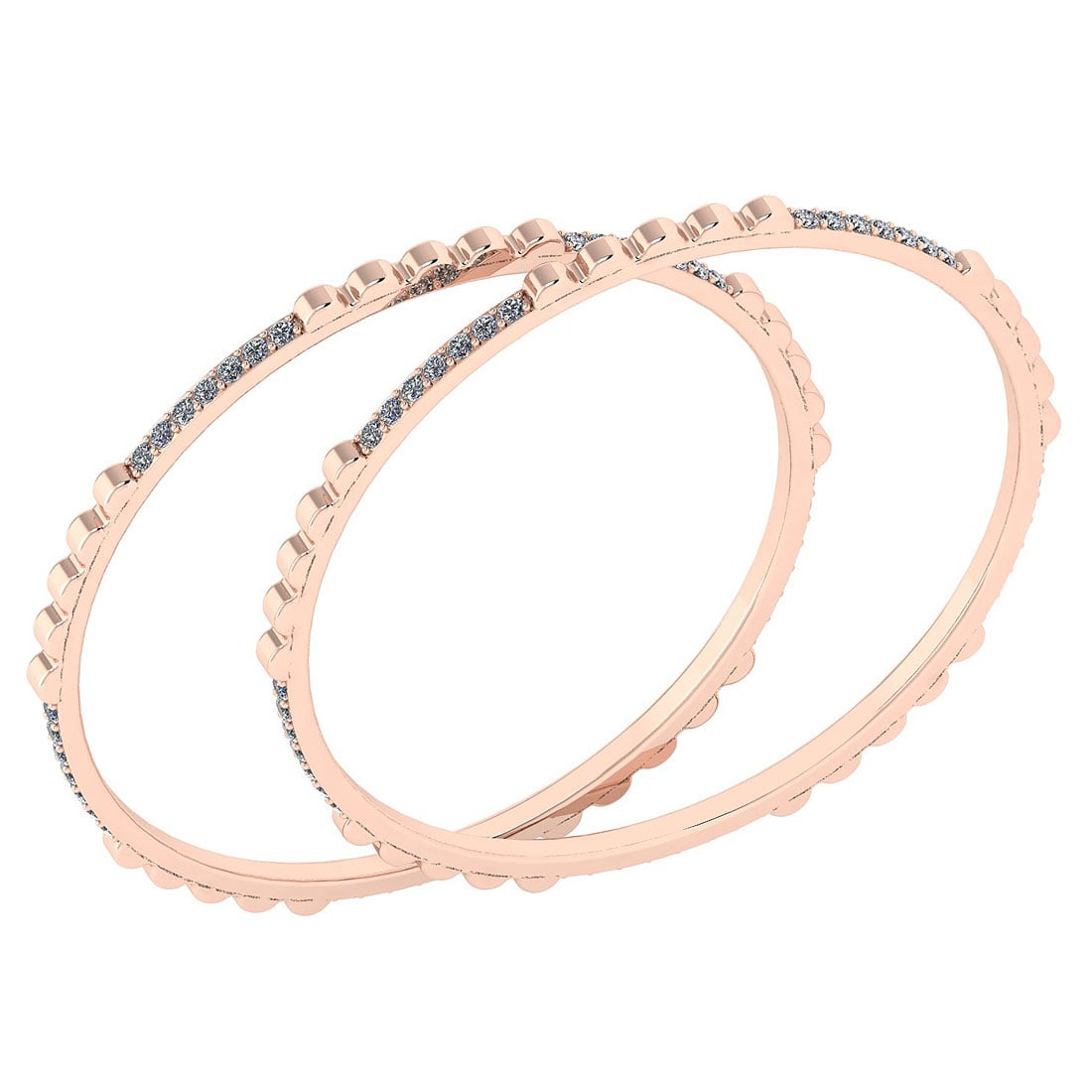 2.10 Ctw SI2/I1 Diamond 10K Rose Gold Bengals: Center Stone Weight : 2.10 Ctw (Round Cut ) Center Stone Color : J-K Stone Clarity : SI2/I1 Stone Setting : Prong Metal Weight : Approx 25.30 Gram Bengals s Size : 57 mm 2 24 Inches 10K Rose Gold Beng