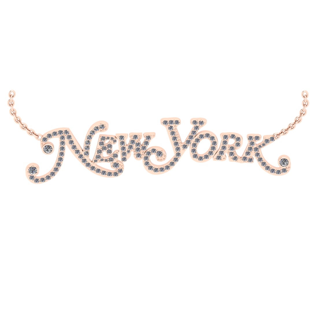 1.16 Ctw SI2/I1 Diamond 14K Rose Gold Express your Country/ state love New