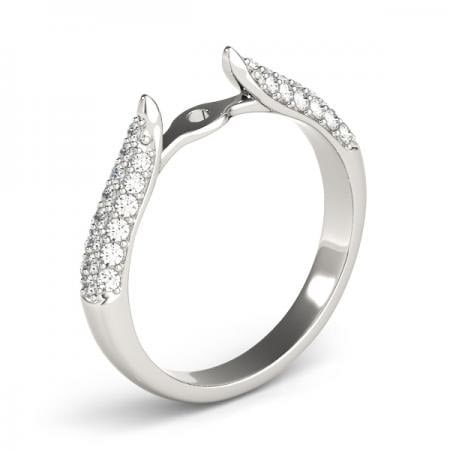 CERTIFIED PLATINUM 0.36 CTW J-K/VS-SI1 DIAMOND SETTING