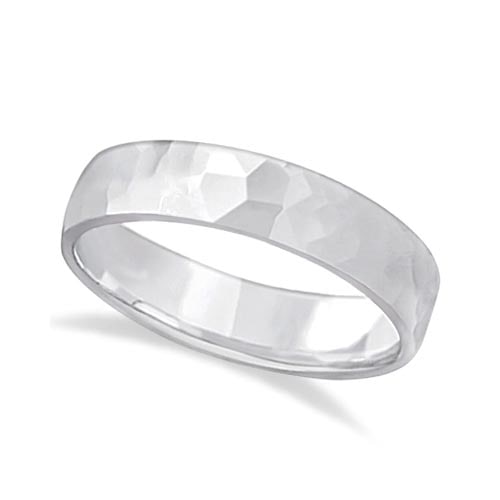 Mens Hammered Finished Carved Band Wedding Ring Platinum 5mm: CENTER STONE; CENTER STONE CLARITY; CENTER STONE COLOR; CENTER STONE SETTING; SIDE STONE CLARITY; SIDE STONE COLOR; SIDE STONE SETTING; ctw OF SIDE STONE: SIDE STONE QUALITY; #PAPPS20647v3