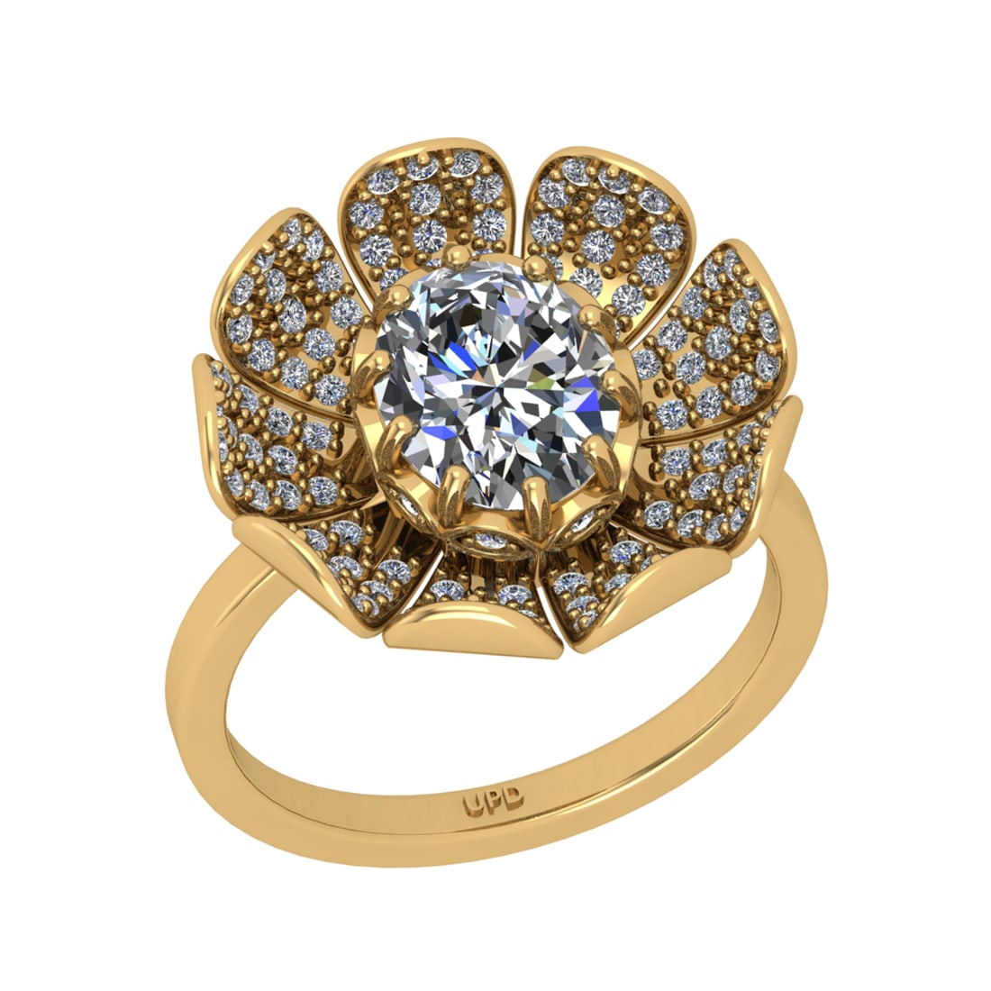 1.60 Ctw GIA Certificate Diamond Set 14K Yellow Gold Engagement Ring: GIA Certificate Center Diamond Weight : 1.50 Ctw (Oval Cut) Center Diamond Color : J Setting : Prong Clarity : SI1 Side Stone Weight Of Ctw 0.10 Ctw Side Stone Color : J-K Stone Clarity : SI2/I1 Stone