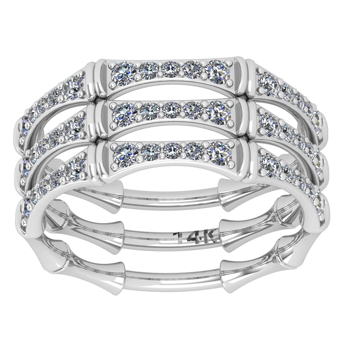 1.00 Ctw Si2/i1 Diamond 14K White Gold Men s Wedding Ring: Total Weight : 1.00 Ctw (Round Cut ) Diamond Stone Color : J-K Stone Clarity : Si2/i1 Diamond Stone Setting : Prong Metal Weight : Approx 6.20 Gram 14K White Gold Men s Wedding Ring Current Ring Size-