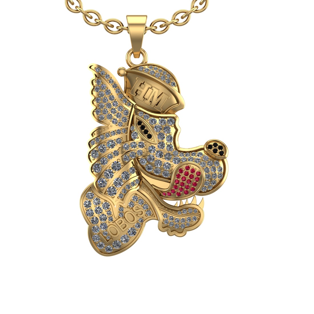 1.90 Ctw SI2/I1 Ruby and Diamond 14K Yellow Gold Nickelodeon Cartoon theme: Eye Diamond Weight :- 0.04 ctw Eye Diamond Color :- Treted Fancy Black Diamond Center Stone Weight : 0.11 Ctw (Round Cut) Center stone Color :- Ruby Center Stone Setting : Prong Side Stone Weight Of