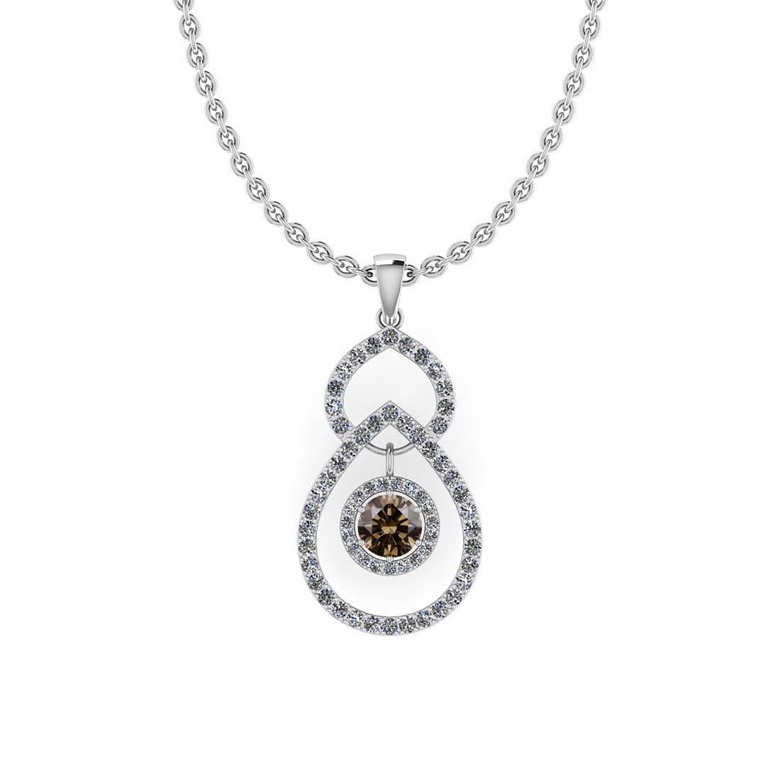 Certified 3.08 Ctw SI1/SI2 Natural Fancy Brown Yellow And White Diamond 14K: Center Approx Weight: 1.51 Ctw (Round Cut) Center Diamond Color: Natural Fancy Brown Yellow Diamond Center Setting ; Prong Side Stone 1.57 ctw Side Stone Color: G-H Side Stone Setting: Prong Side Ston