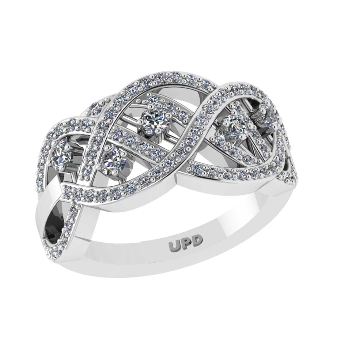 0.75 Ctw SI2/I1Diamond 14K White Gold Engagement Band Ring: Total Diamond Weight : 0.75 Ctw (Round cut) Center Diamond Color :- J-K Center Clarity : SI2/I1 Stone Setting : Prong Metal Weight : Approx 6.20 Gram 14K White Gold Engagement Band Ring Current Ring S