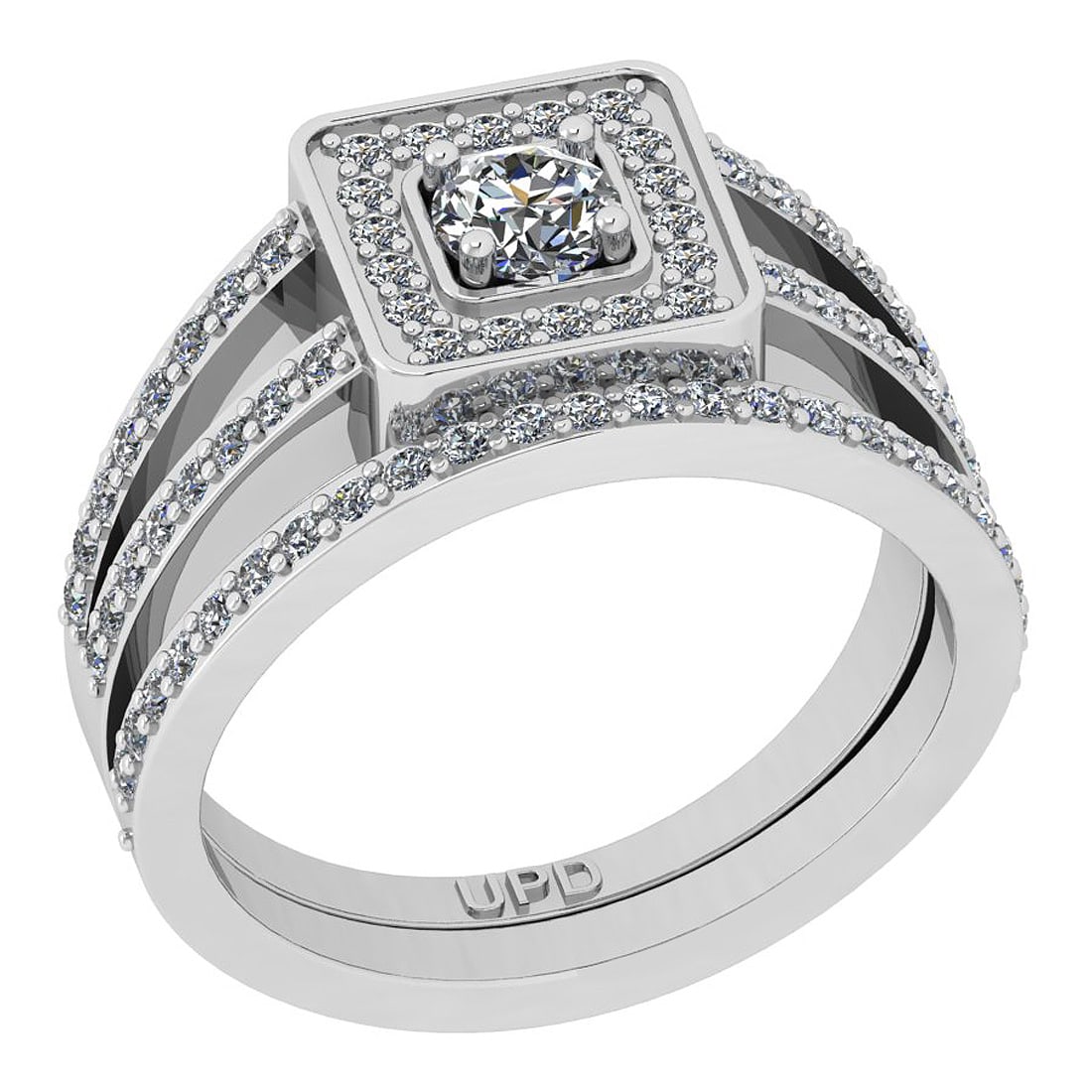 0.81 Ctw SI2/I1 Gia Certified Center Diamond 14K White Gold Engagement Set: Center Diamond Weight : 0.25 Ctw ( Round Cut GIA Certified ) Center Diamond Color :-J-K Center Stone Setting : Prong Center Clarity : SI2/I1 Side Stone Weight Of Ctw 0.56 Ctw Side Stone Color : J-K St