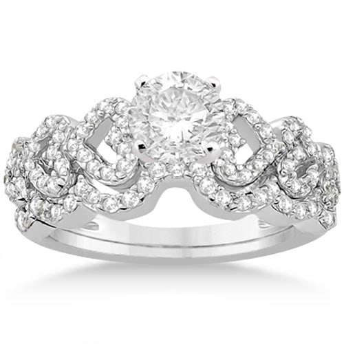 Heart Shape Diamond Engagement and Wedding Ring 14k White Gold 1.50ctw: CENTER STONE; Diamond (1.00 CTW) CENTER STONE CLARITY; SI1-SI2 CENTER STONE COLOR; J-K CENTER STONE SETTING; Pave SIDE STONE CLARITY; SIDE STONE COLOR; SIDE STONE SETTING; .50 ctw OF SIDE STONE: SIDE 