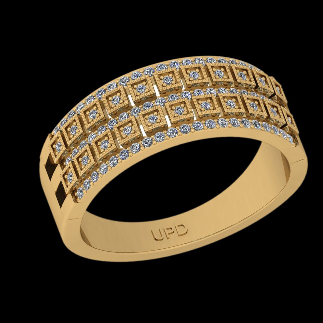 0.37 Ctw VS/SI1 Diamond 14K Yellow Gold Groom s Wedding Band Ring: Diamond Weight : 0.37 Ctw (Round Cut ) Diamond Stone Color : J-K Stone Clarity : VS/SI1 Stone Setting : Channel Metal Weight : Approx 4.90 Gram 14K Yellow Gold Groom s Wedding Band Ring Currnet Ring S