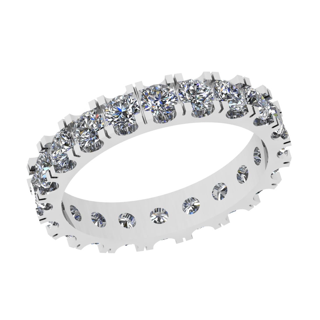 2.10 Ctw SI2/I1 Diamond 14K Yellow Gold Entity Band Ring (1 of 1)