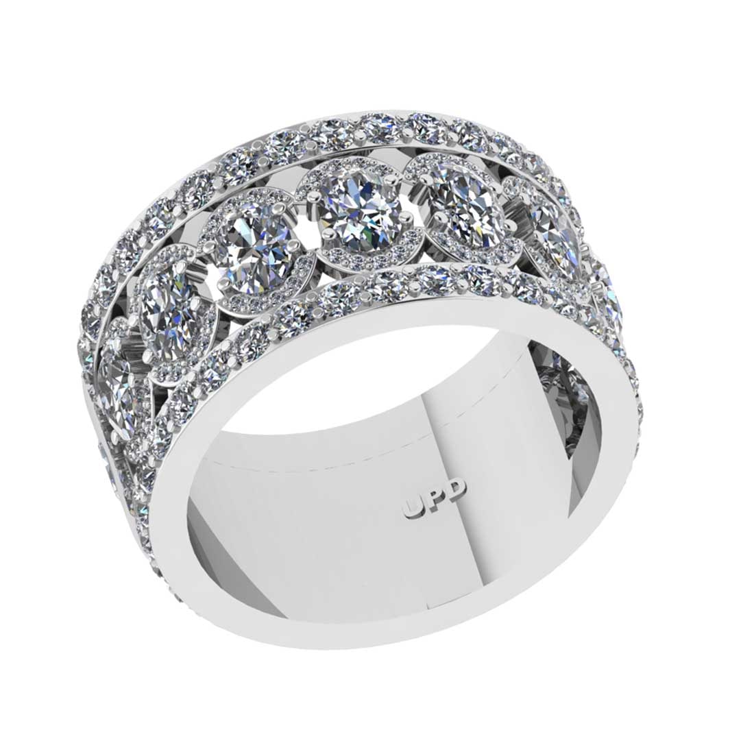 2.57 Ctw SI2/I1 Diamond 14K White Gold Engagement Ring: Center Diamond Weight : 2.25 Ctw (Oval Cut) Center Diamond Color :-J-K Center Stone Setting : Prong Clarity : SI2/I1 Total Weight Of Ctw 0.57 Ctw Color : J-K Clarity : SI2/I1 Stone Setting : Prong Met