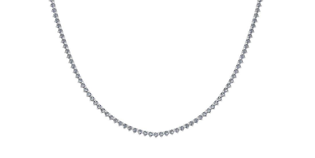 2.24 Ctw SI2/I1 Diamond 14K White Gold Slide Necklace