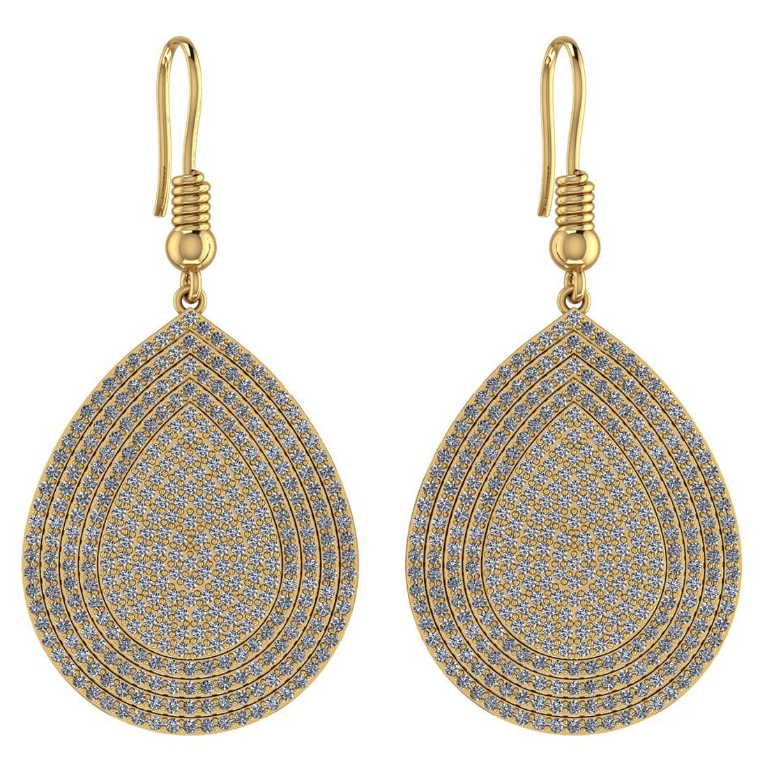 1.62 Ctw VS/SI1 Diamond 14K Yellow Gold Earrings (1 of 1)