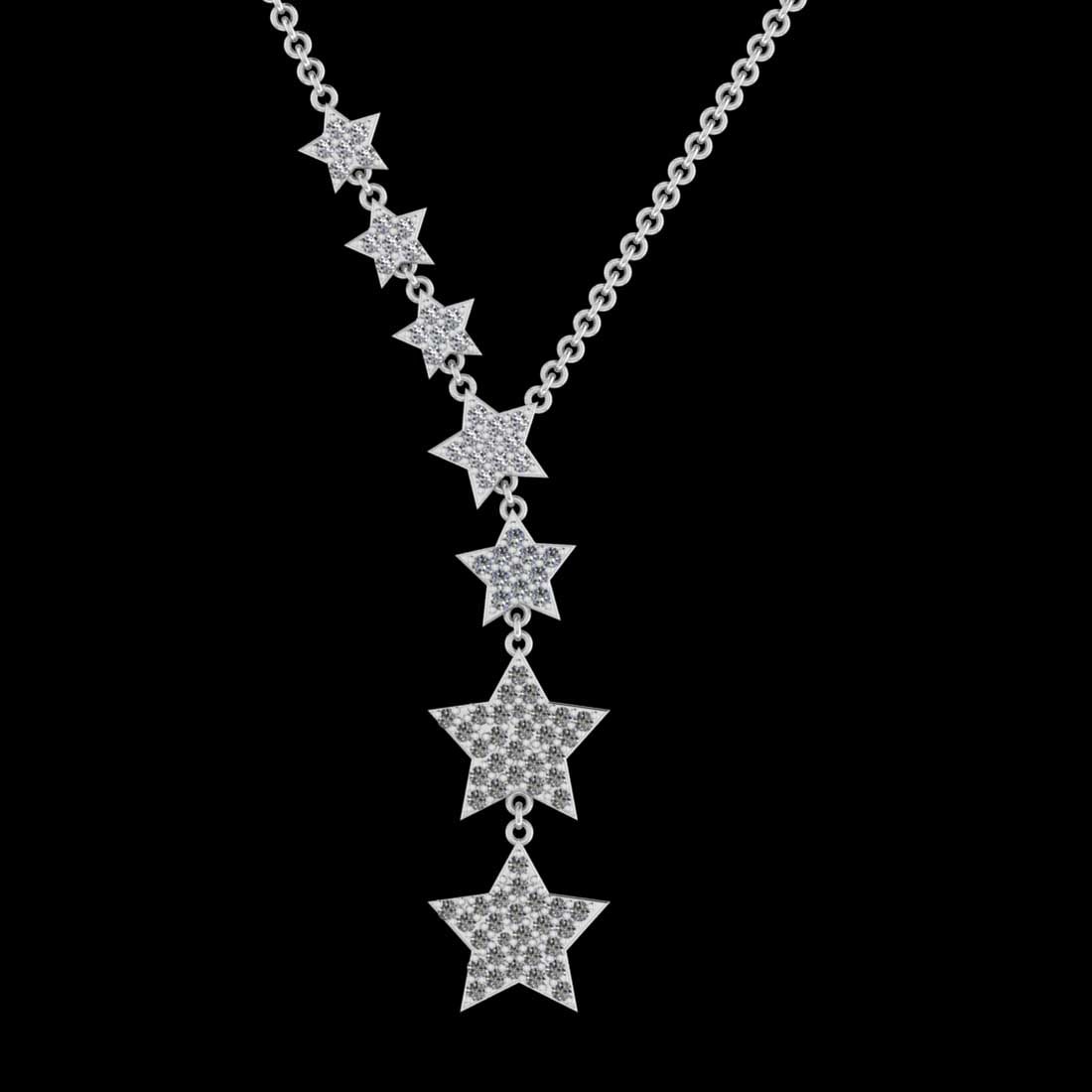 6.26 Ctw SI2/I1 Diamond 10K White Gold Pendant Necklace (1 of 1)