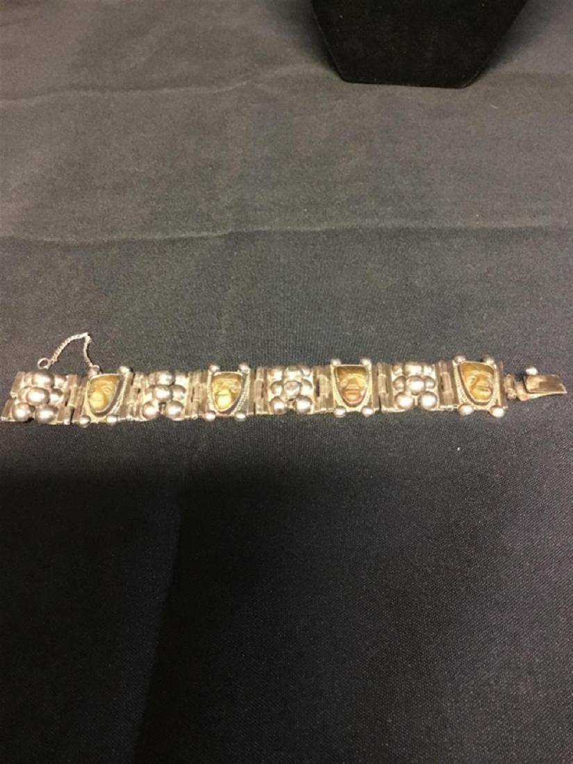 Sterling silver jade bracelet (1 of 1)