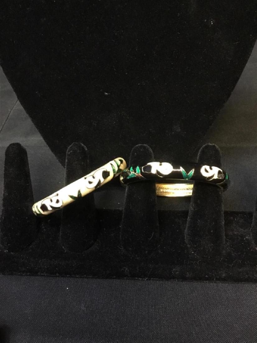 Two panda bear bangles: Two panda bear bangles Two panda bear bangles