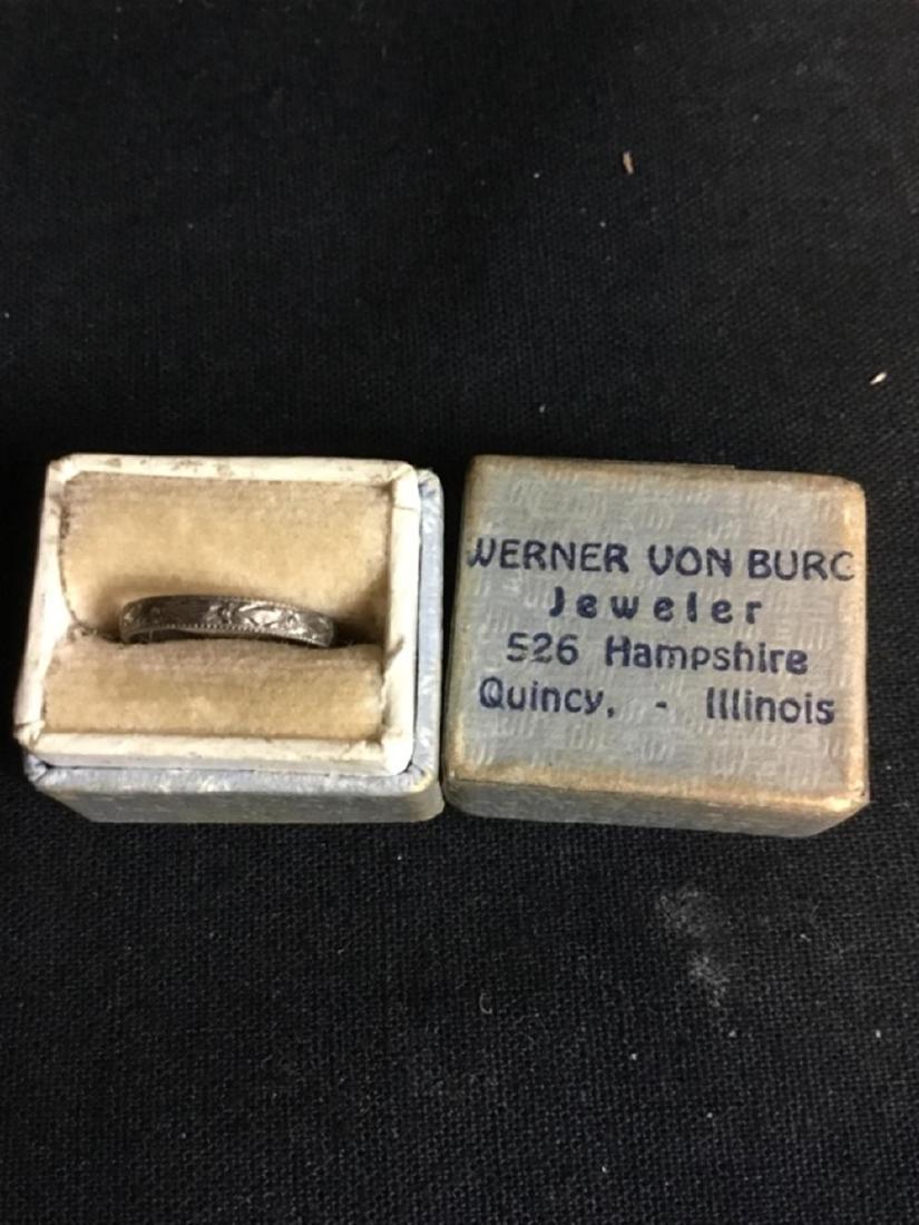 10 karat white gold baby ring 1 g total weight: 10 karat white gold baby ring 1 g total weight 10 karat white gold baby ring 1 g total weight