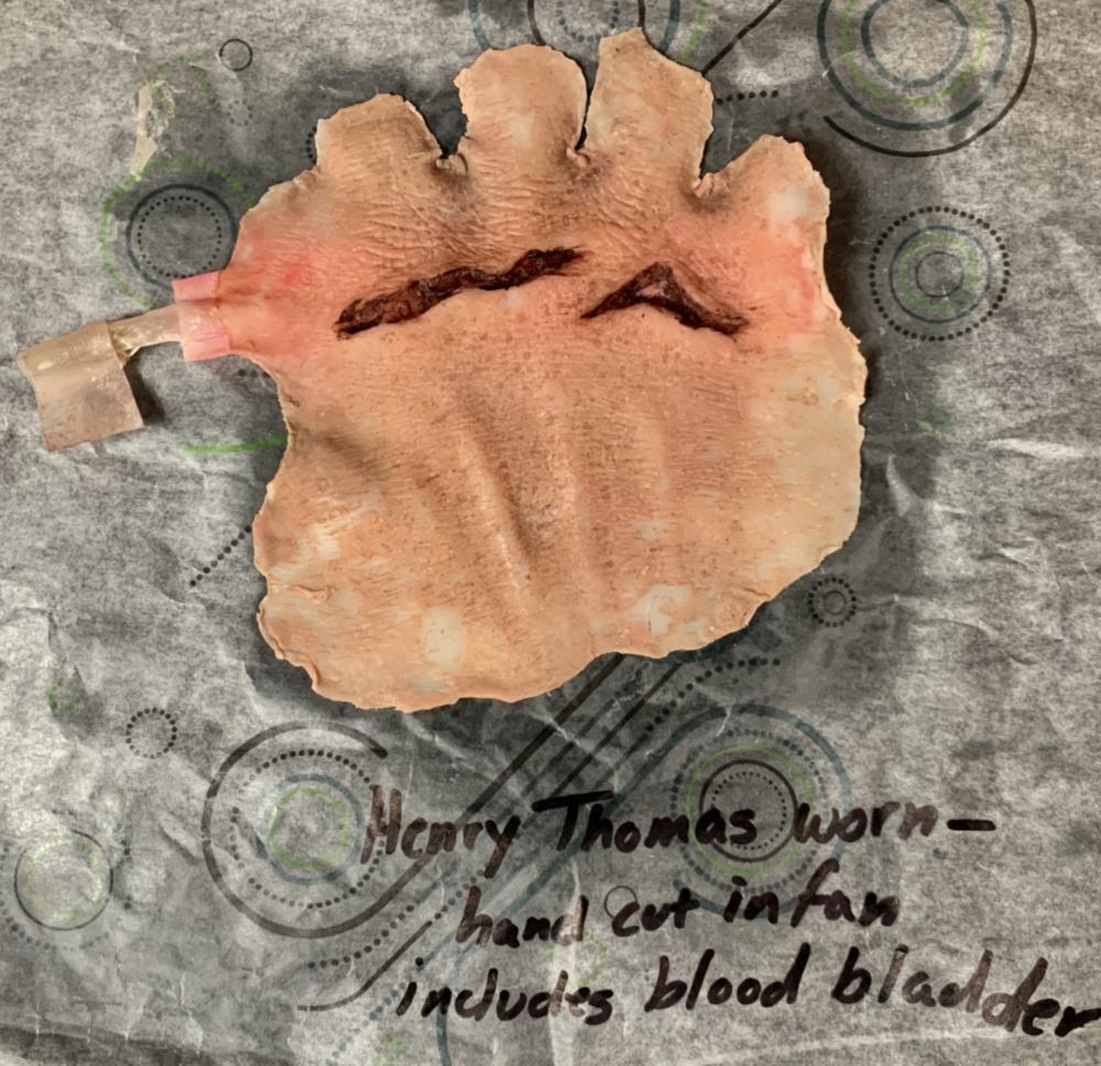 The Haunting of Hill House (2018–) - FX Henry Thomas: The Haunting of Hill House (2018–) - FX Henry Thomas Hand Appliance With Blood Bladder. Original special effects hand appliance and blood bladder used by "Young Hugh Crain", played by Henry Thomas i