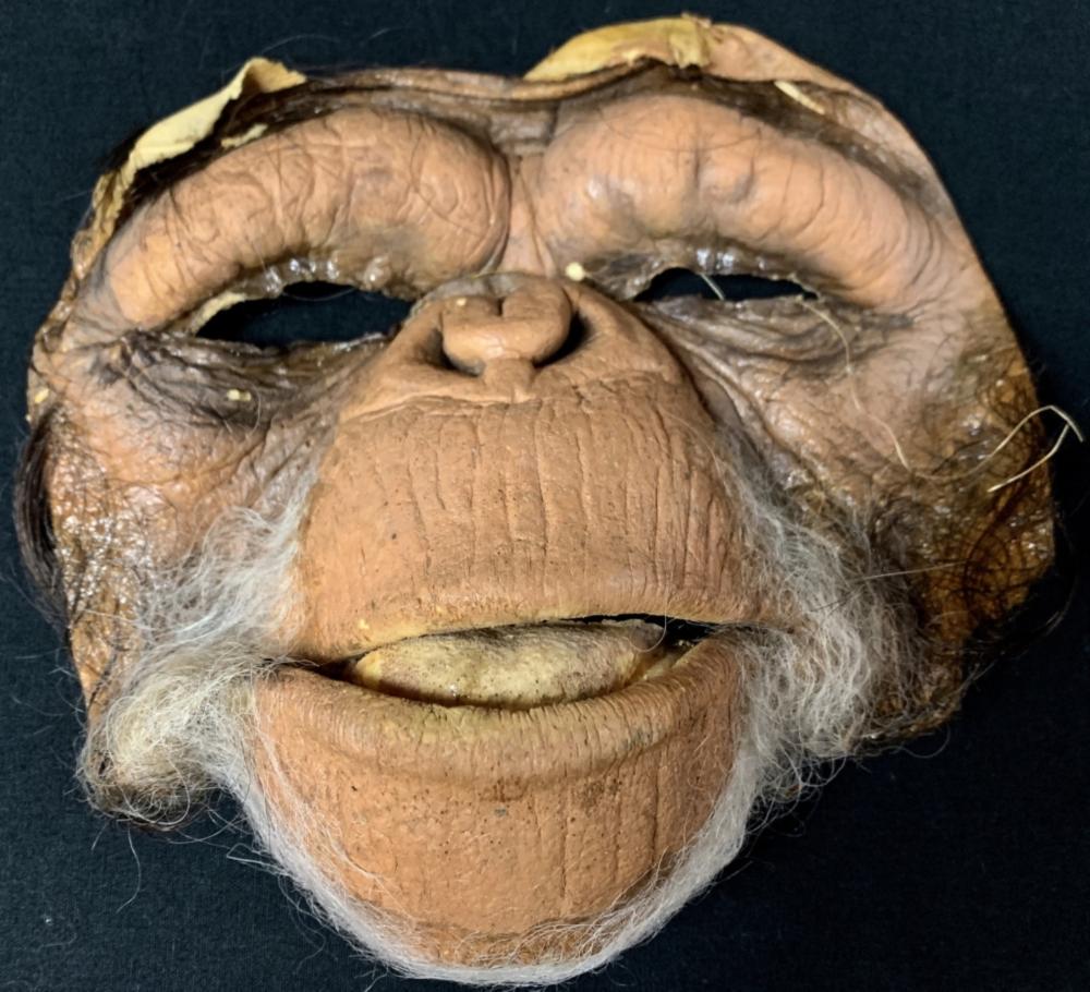 Planet of the Apes (2001) - Chimpanzee Face Appliance: Planet of the Apes (2001) - Chimpanzee Face Appliance. Original face appliance worn by one of the chimpanzees in the science fiction film Planet of the Apes (2001) directed by Tim Burton and starring