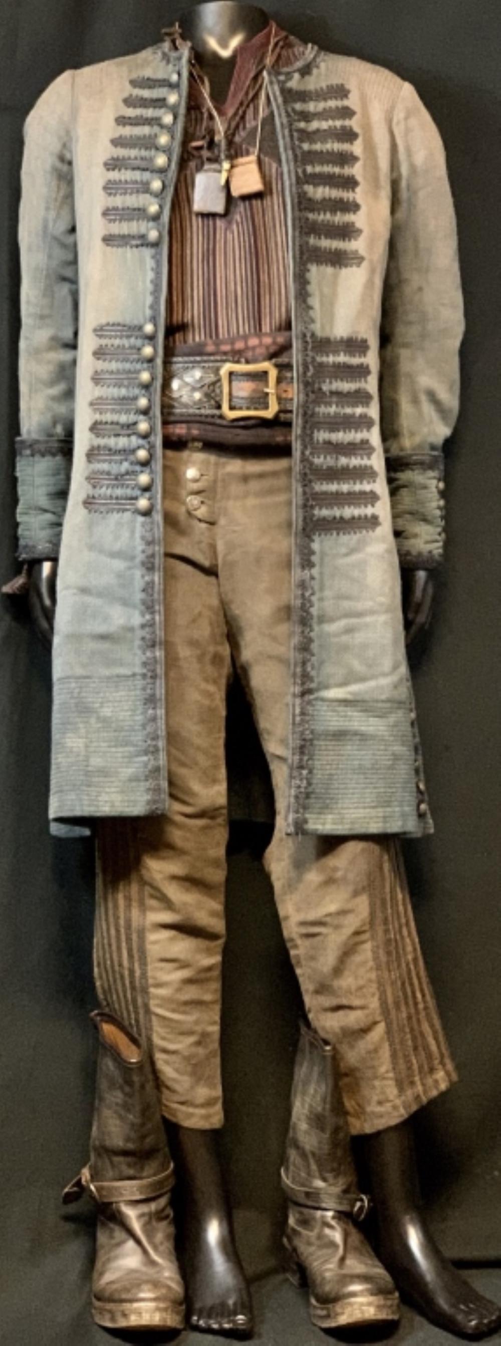 Black Sails (2014–2017) - John Silver (Luke Arnold) -: Black Sails (2014–2017) - John Silver (Luke Arnold) - Complete Costume And Jewelry. Original complete costume and jewelry worn by "John Silver", played by Luke Arnold in the historical adventure tel